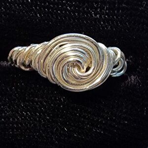 Custom Wire Pinky Ring in Silver